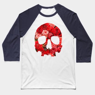 Flower Skull Baseball T-Shirt